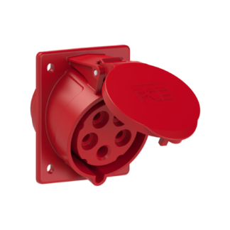 Prise Industrielle Encastrée Inclinée 3P+N+T 32 A 400 V 6h IP44/54