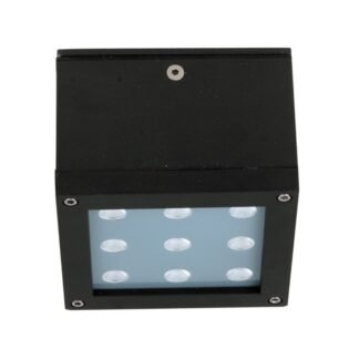 Plafonnier LED Mural Extérieur Carré 9 W 230 V Blanc Chaud IP44