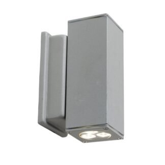Applique Murale LED Extérieure Carré 2 × 3 W 230 V Blanc Chaud IP44