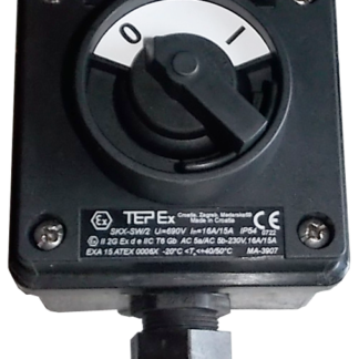 Interrupteur de Commande ATEX 2 contacts NO (0-I) – Zone 1, 2, 21, 22